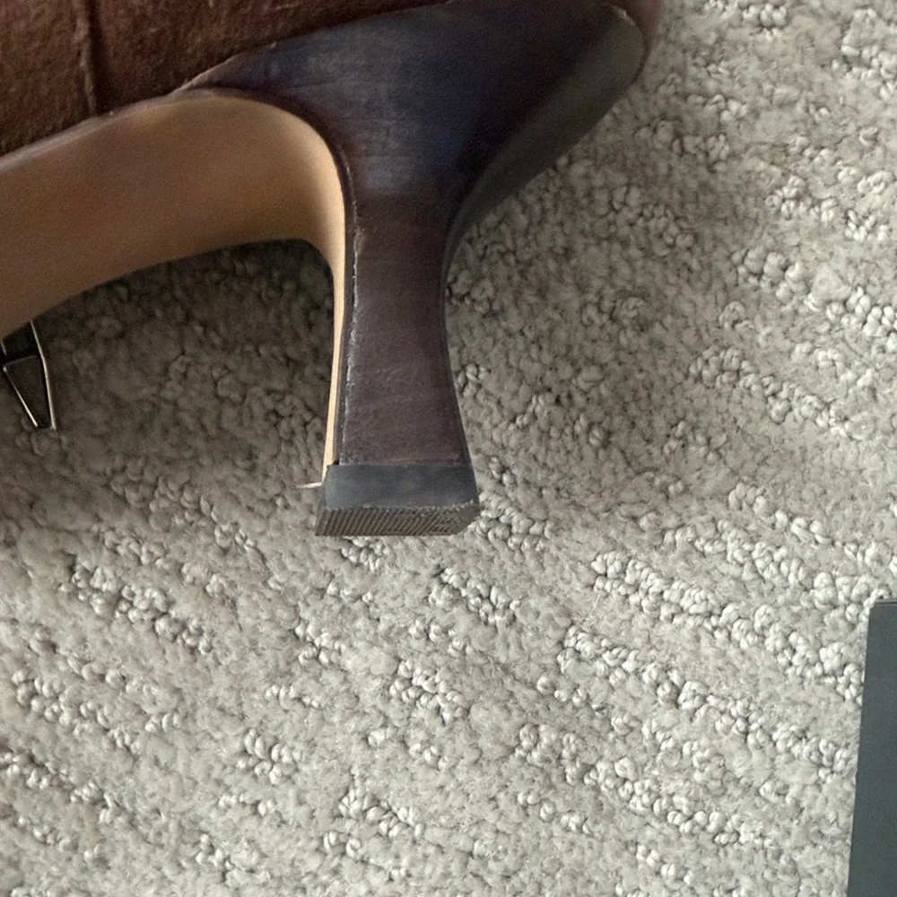 Dolce Vita Annika- Dark Brown Heeled Boots-wide calf - Picture 5 of 6